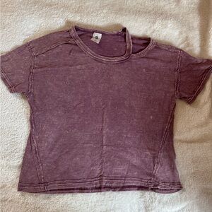 We The Free Washed Plum Short-Sleeve Tee